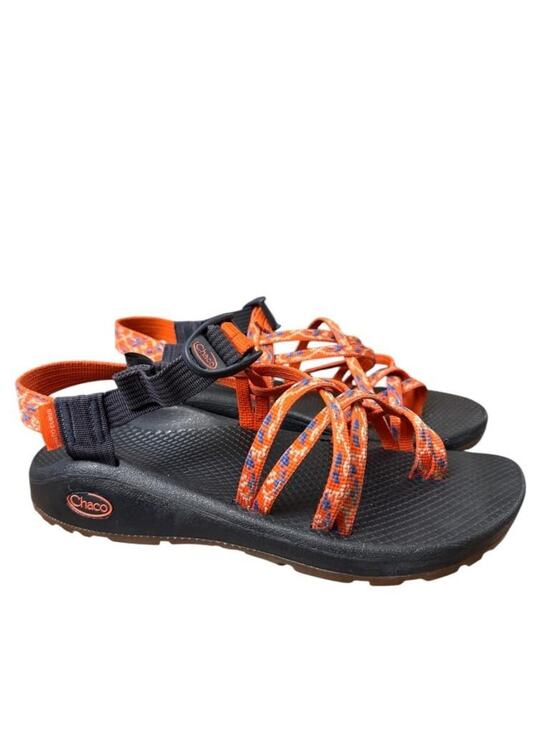 Chaco Shoes - Chaco ZX2 Cloud Botanic Spicy Orange Toe Loop Sandal Women size 9